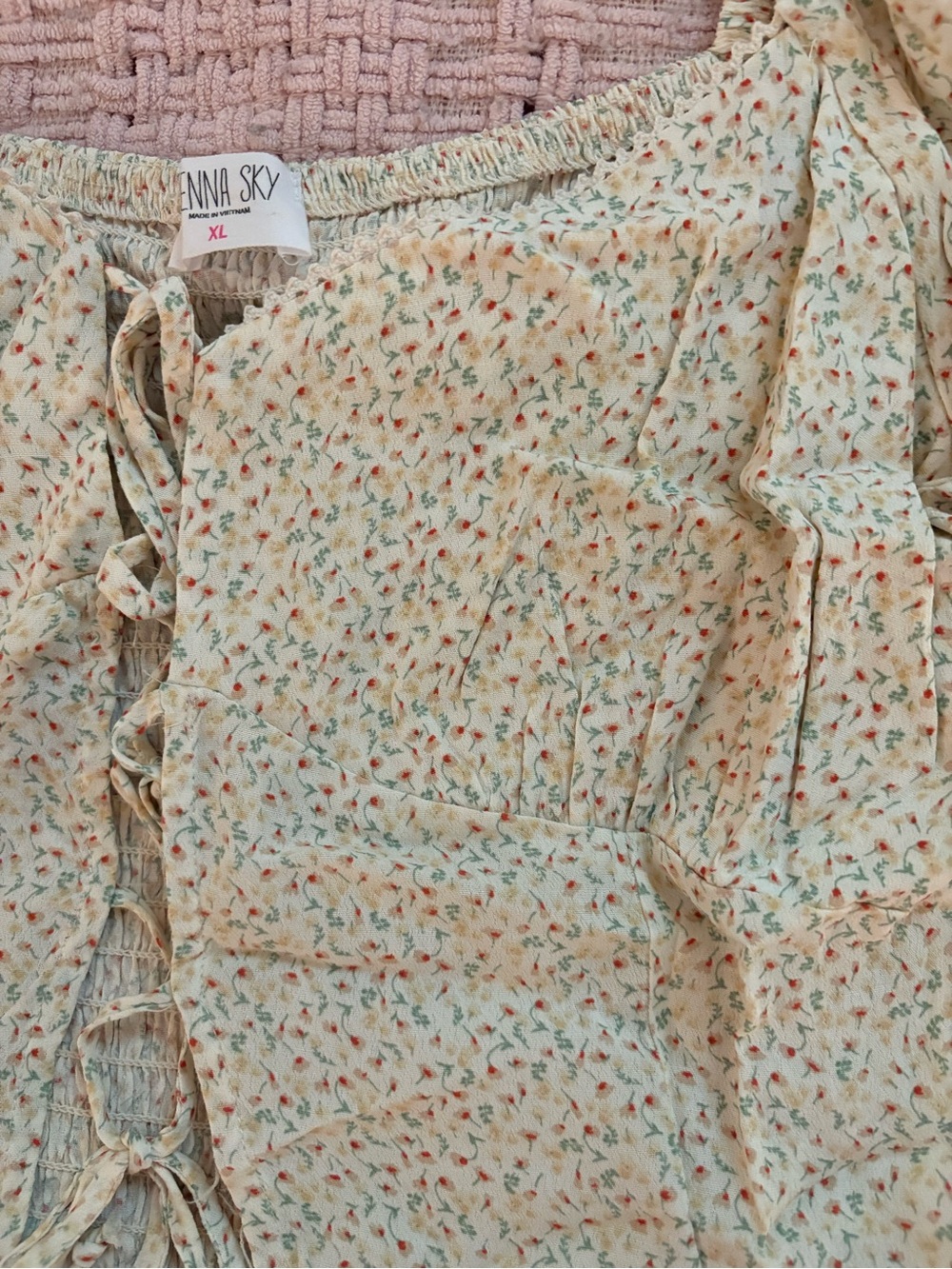Brand new floral babydoll top